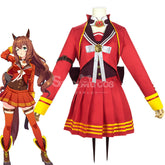 【In Stock】Game Uma Musume Pretty Derby Cosplay Tracy Red Uniform Cosplay Costume